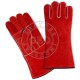 Long Industrial Safety Cow Split Leather Construction Tig Welding Gloves